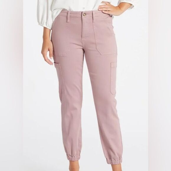 Cosmic Blue Love Philippa Mid Rise Crop Jogger Pants light Purple size 2P Nwt - Picture 3 of 5
